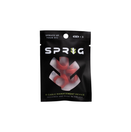 Sprig Cable Ties - Red 3/8-16, 3-Pack