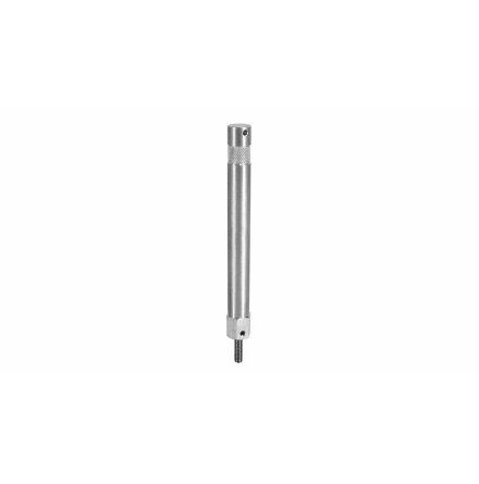 6in Aluminum Baby Pin with 1/4in Male Thread