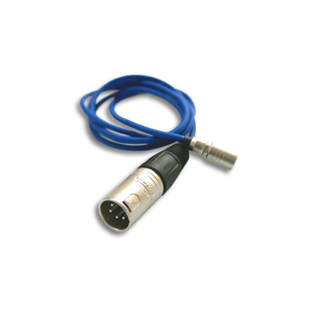 XLR 4-pin male to Hirose 4-pin male 1 m