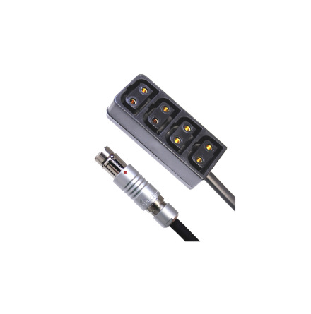 RS 3-Pin to D-Tap female 4-way 12V Regulated,  30cm