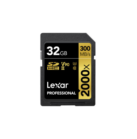 Lexar 32GB SDHC UHS-II Pro V90 2000X (300MB/s)