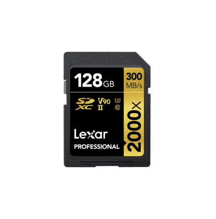 Lexar 128GB SDHC UHS-II Pro V90 2000X (300MB/s)