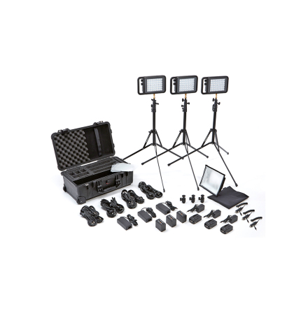 Litepanels Lykos+ BiColor Flight Kit with Battery Bundle EU