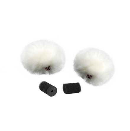 White Ristretto Lavalier Windjammer Pair - Rycote