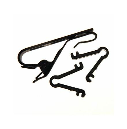 Clip MZQ02 for lavalier microphone black