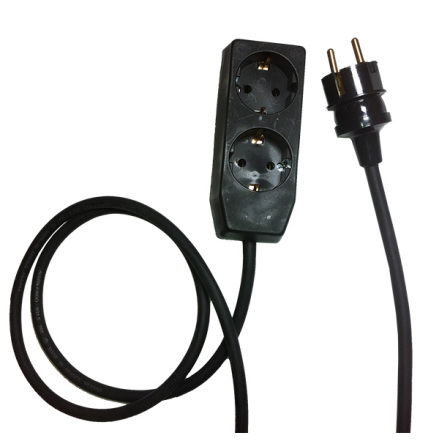 10m Extension Cord 2 Socket