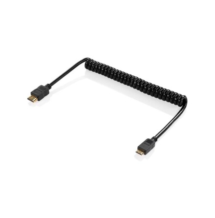 Coiled Cable HDMI to mini HDMI male 4K 2.0 (40-80 cm)