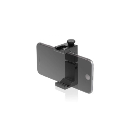Smartphone aluminum clamp tripod mount with cold shoe