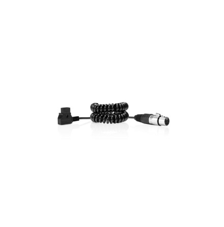 Coiled Cable D-Tap to 4-Pin XLR