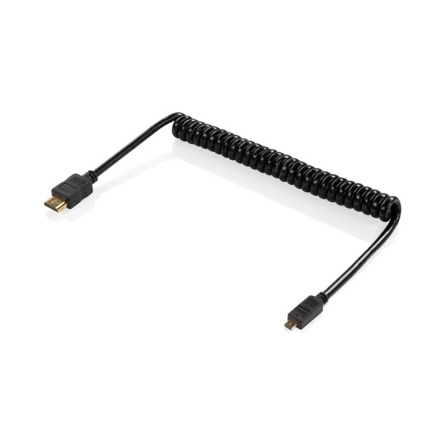 Coiled Cable HDMI to micro HDMI male 4K 2.0 (40-80 cm)