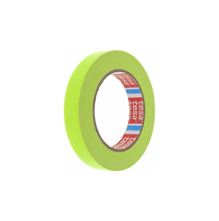 Tesa Tape 19 mm Yellow Fluorescent 25m